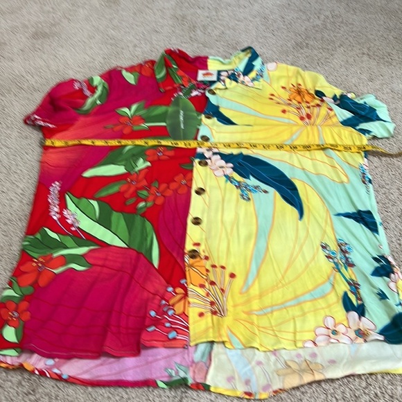 New! FARM RIO size L mixed print front button top - Picture 9 of 10